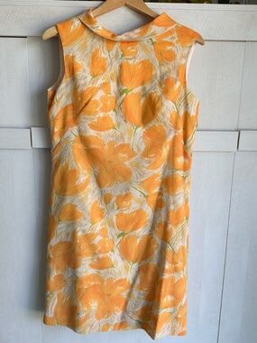 60s-70s Poppy Floral Vintage Dress